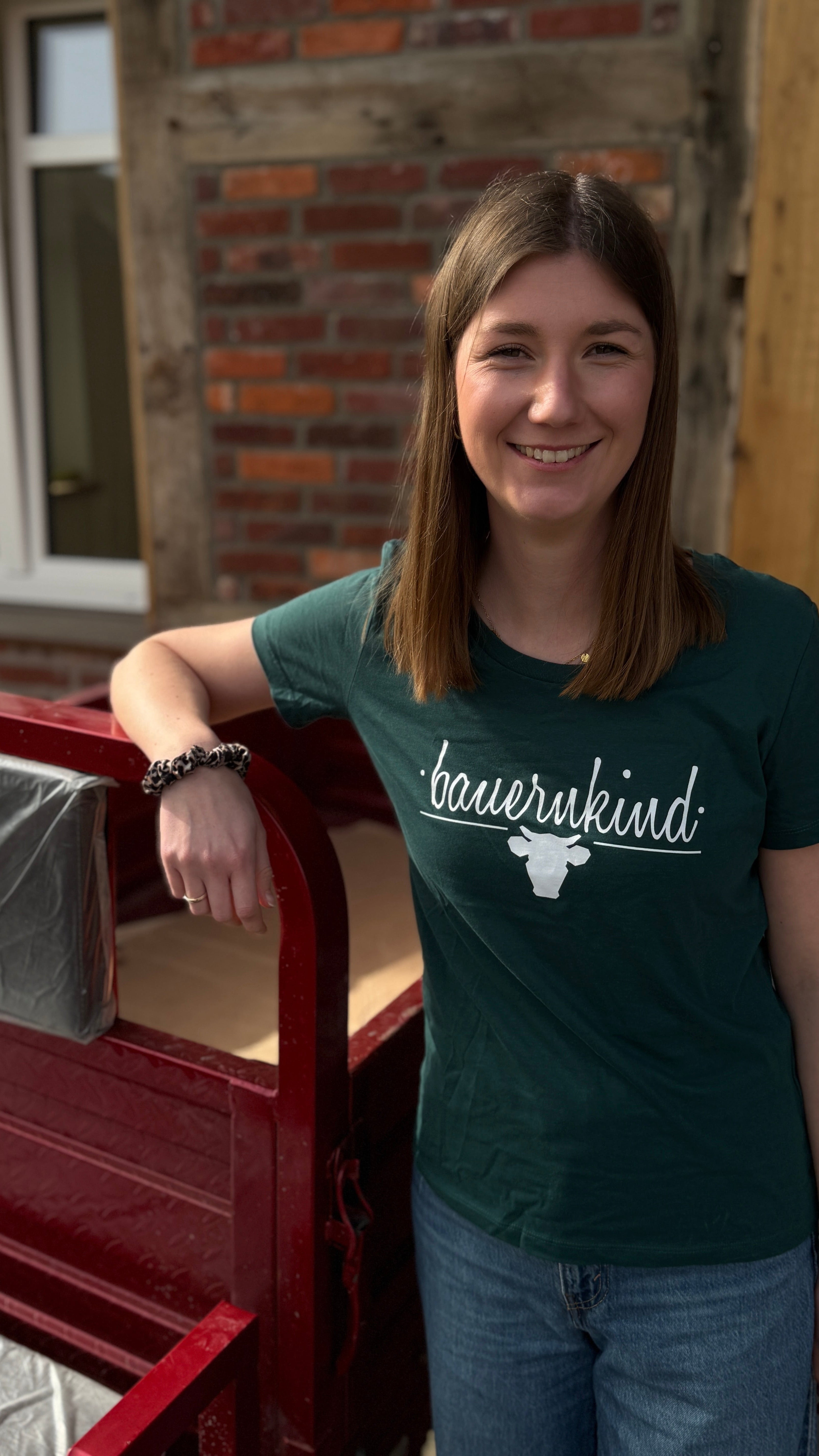 Shirt Weiblich dunkelgrün