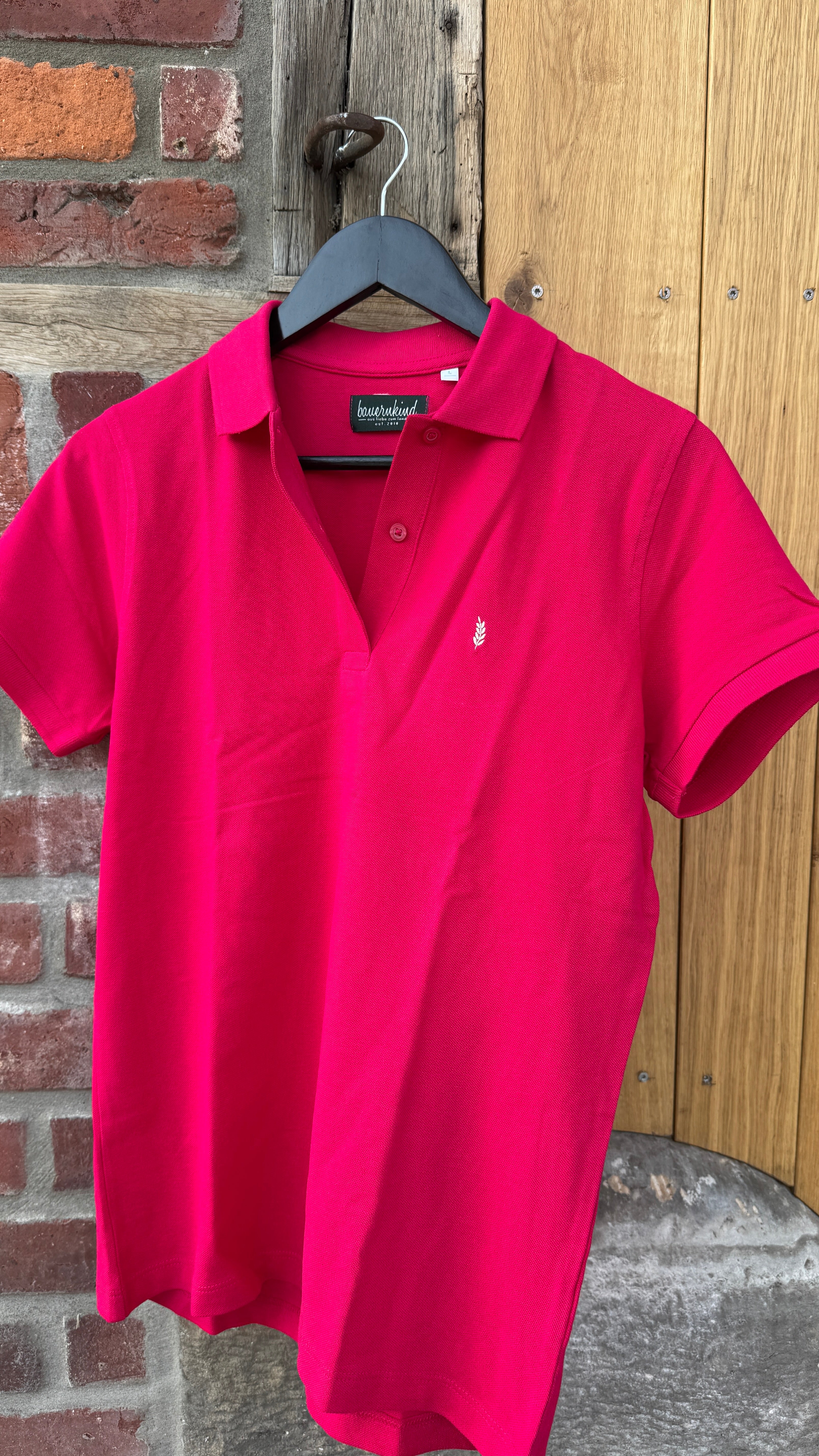 Poloshirt Weiblich pink