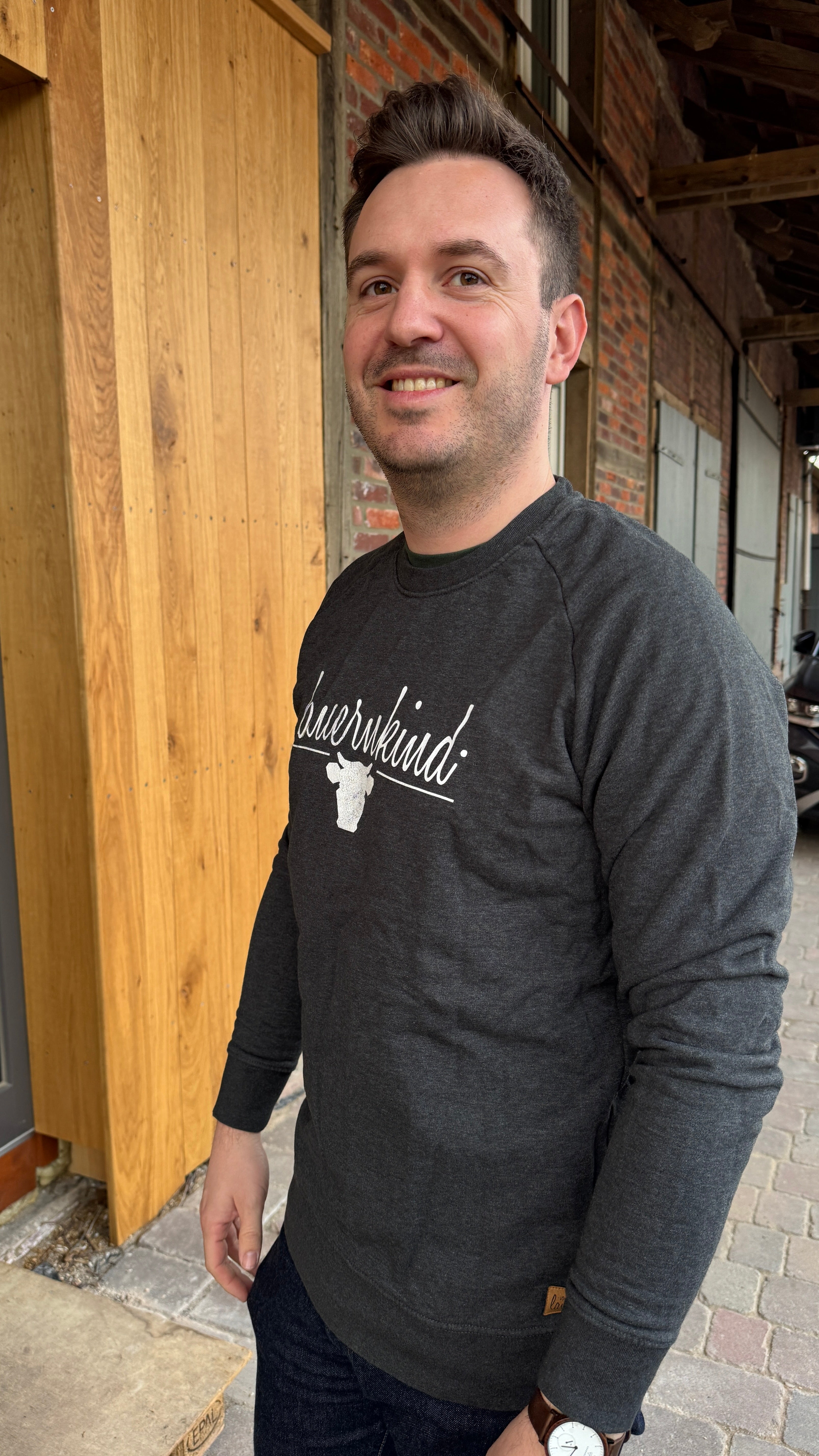 Pulli Unisex dunkelgrau Klassik