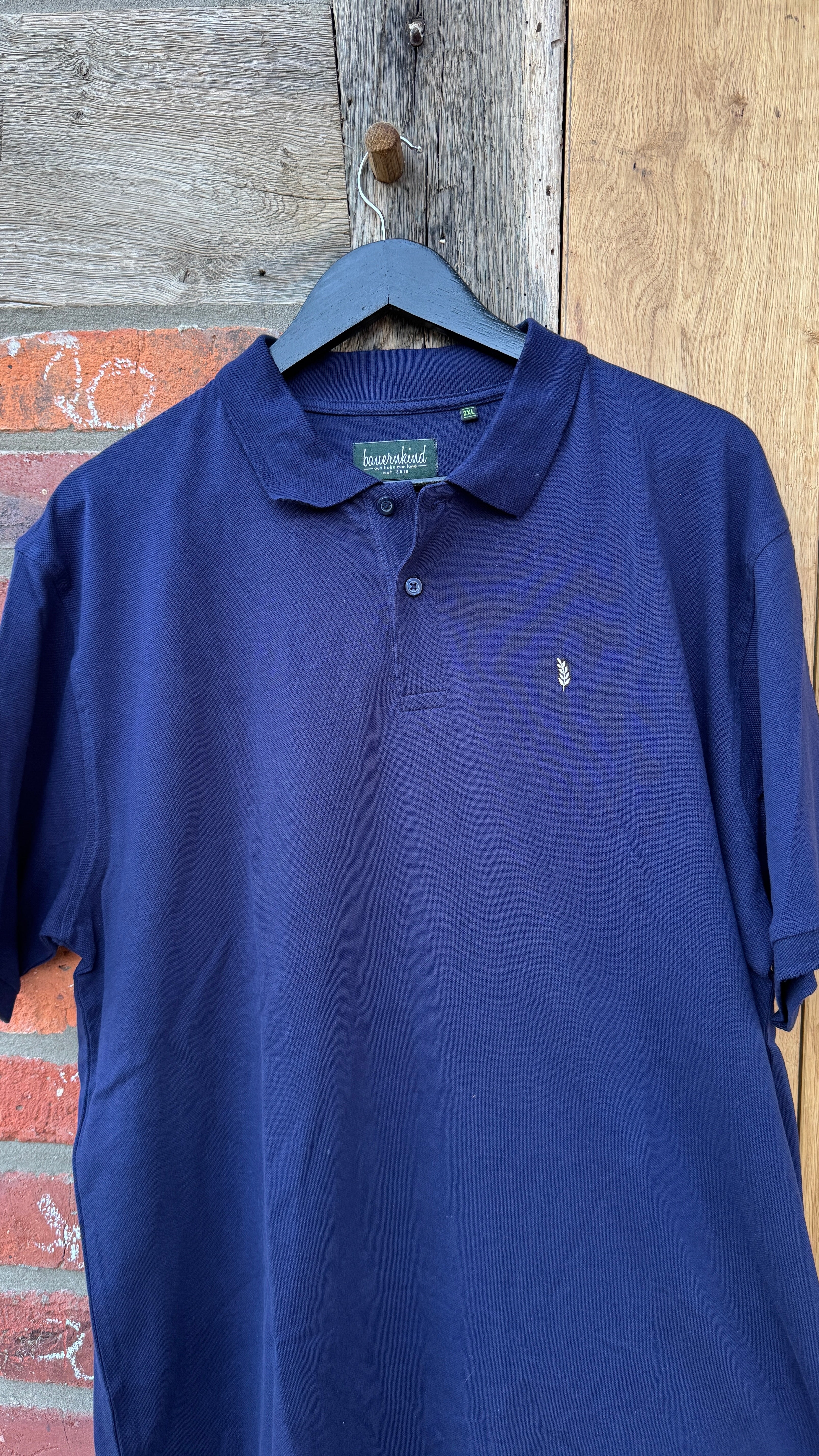 Poloshirt Männlich dunkelblau