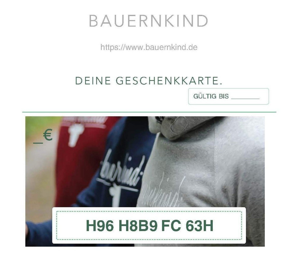Geschenkgutschein