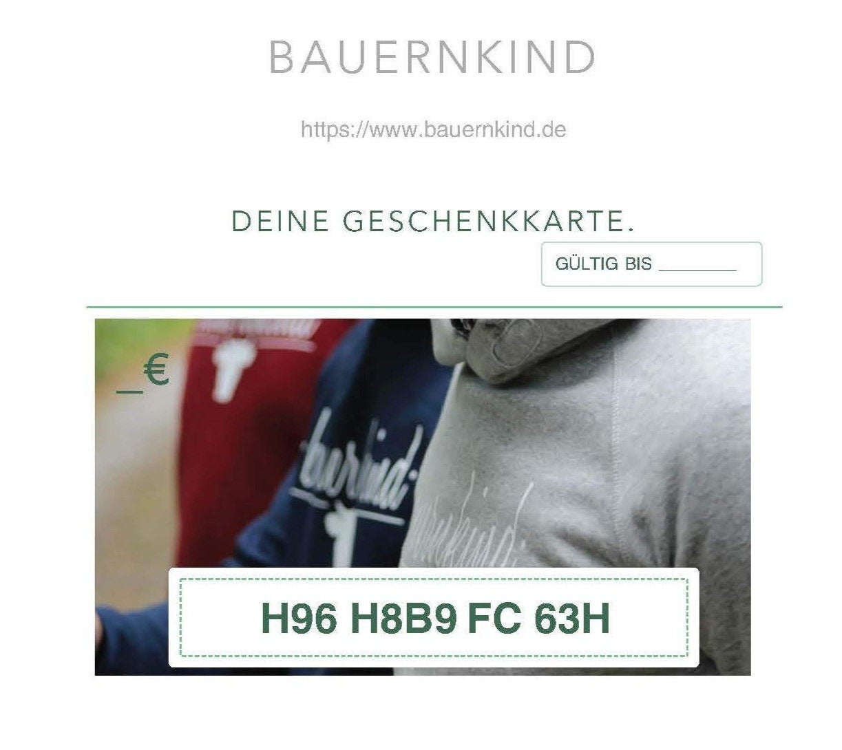 Geschenkgutschein