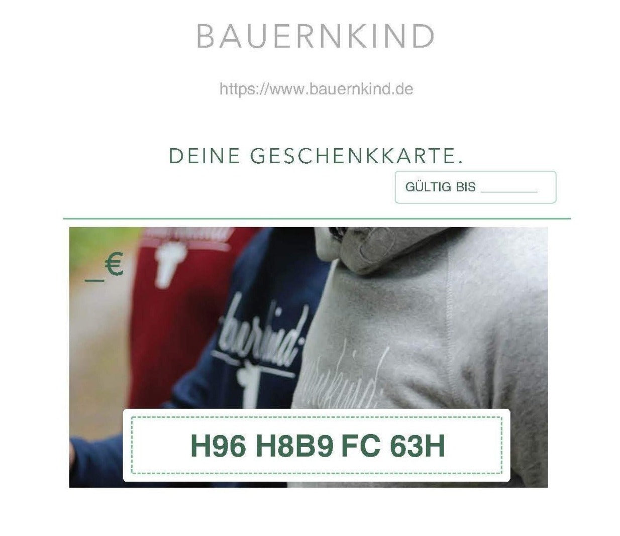 Geschenkgutschein