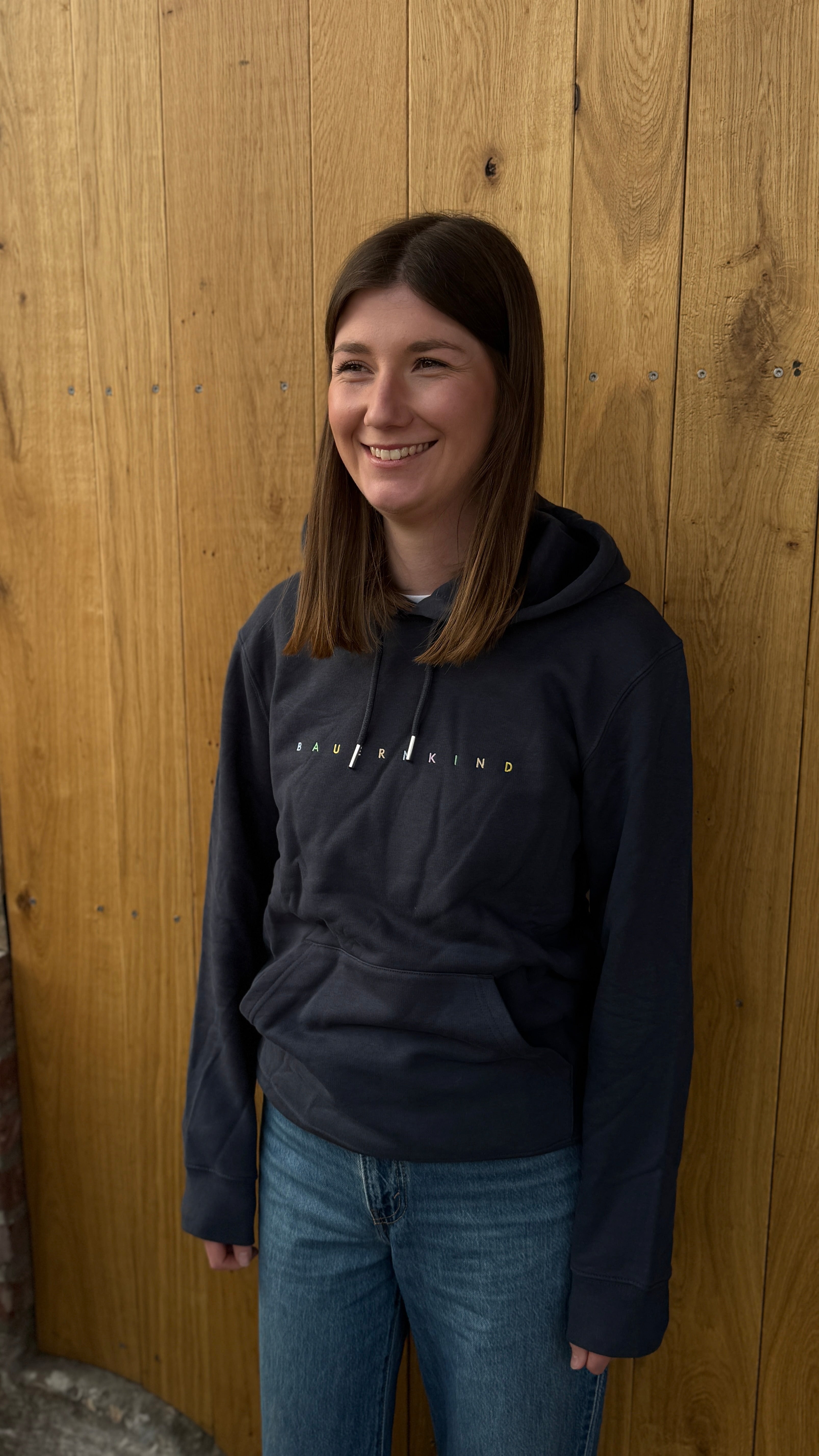 Hoodie Unisex graublau