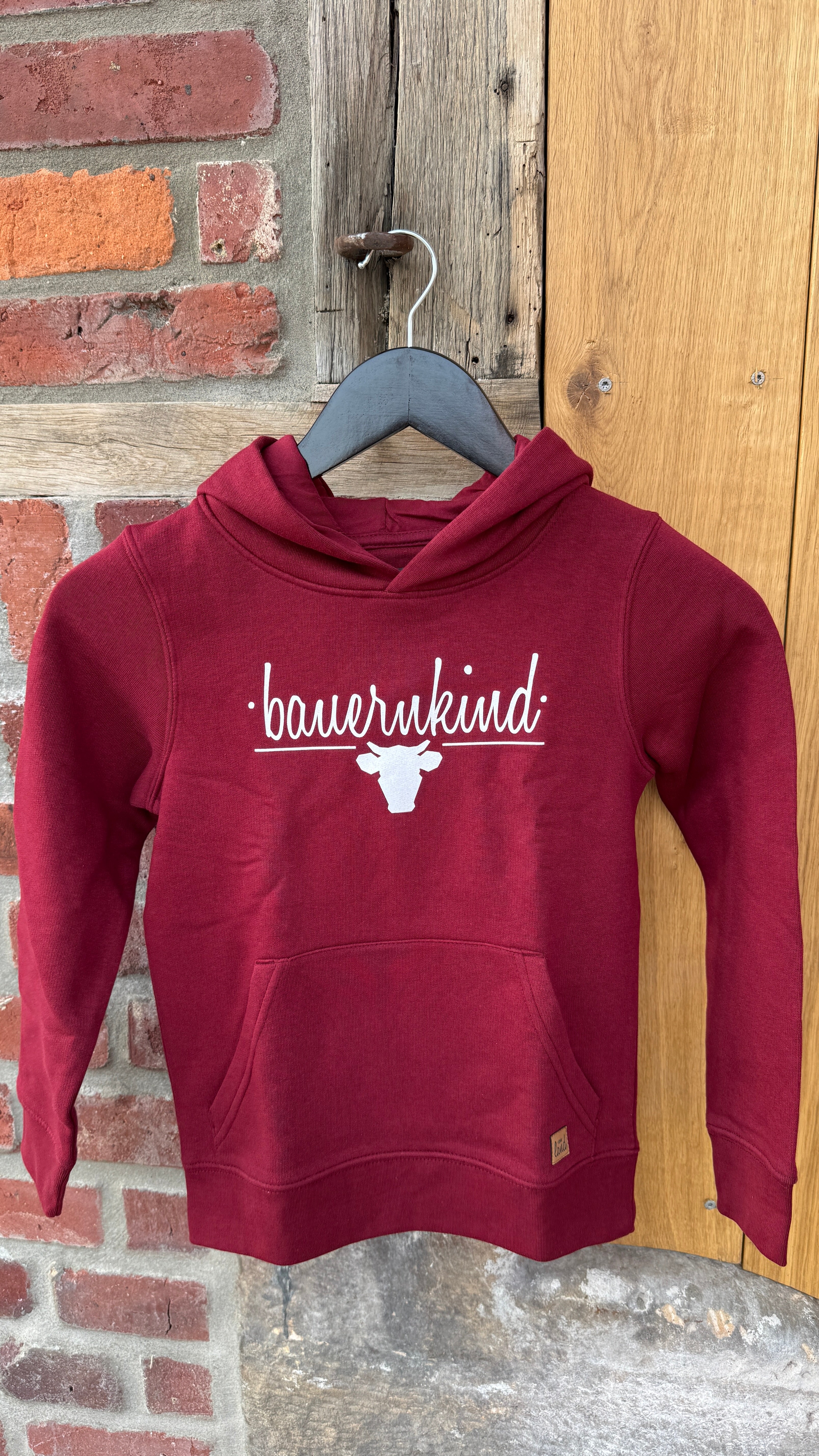 Kinderhoodie dunkelrot