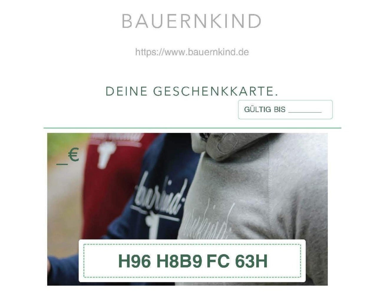 Geschenkgutschein